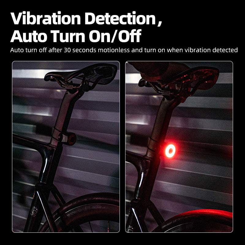 XOSS XR Pro Bike Taillight Bicycle,Team Sync,Rear Light Smart Tail Light Auto Start/Stop Brake Sensing LED Charging Waterproof - XOSS.CO