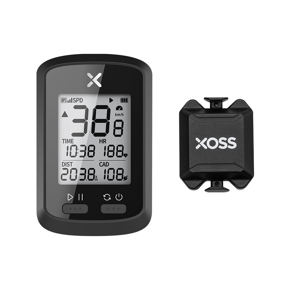 XOSS G+ GPS バイク コンピューター コンボ、オプションのケイダンス