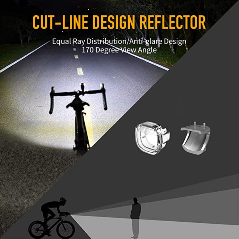 XOSS Smart Bike Light, 800 Lumen, Cut-line, 5 Modes,  Above or Below, 15 Hours, Water Resistant - XOSS.CO