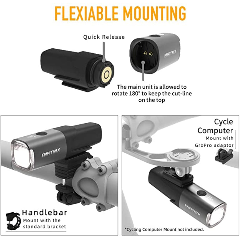 XOSS Smart Bike Light, 800 Lumen, Cut-line, 5 Modes,  Above or Below, 15 Hours, Water Resistant - XOSS.CO