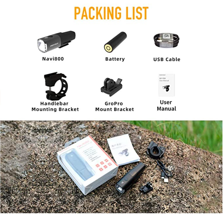 XOSS Smart Bike Light, 800 Lumen, Cut-line, 5 Modes,  Above or Below, 15 Hours, Water Resistant - XOSS.CO