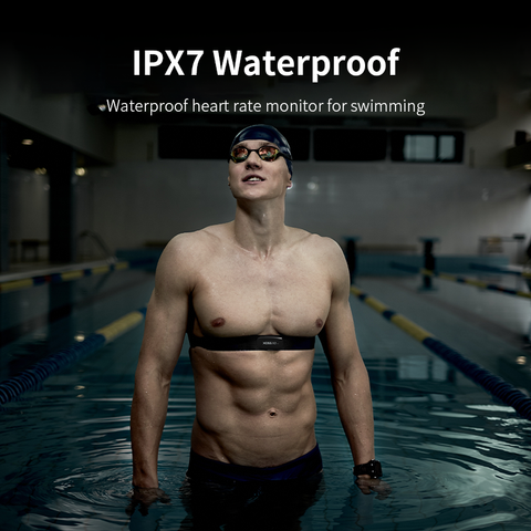 Waterproof heart rate 2025 monitor for swimming