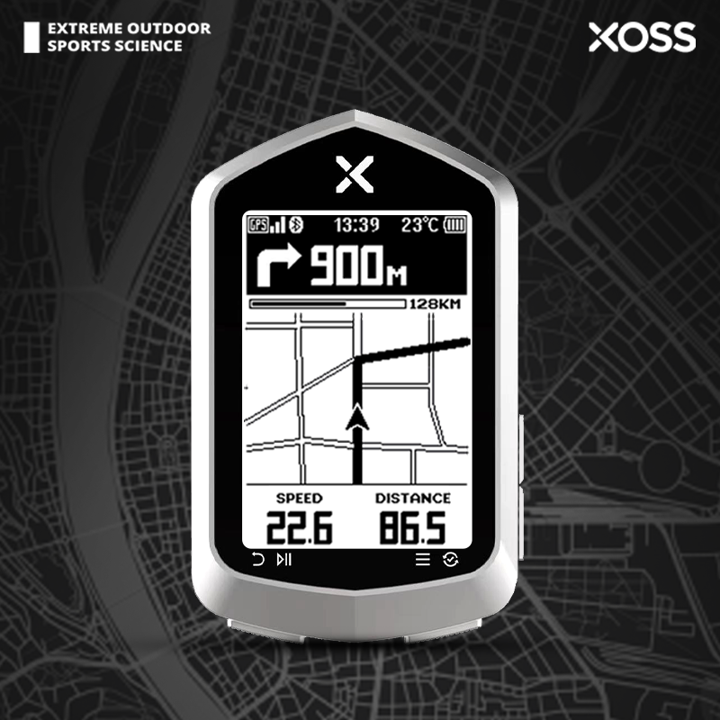 XOSS NAV Plus Bike Computer Wireless Cycling GPS Speedometer Map