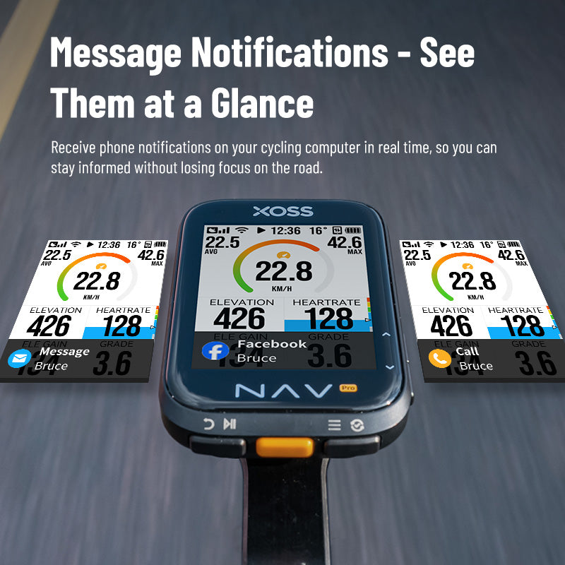 XOSS NAV Pro Touch-screen Bike Computer Navigation Cycling Computer Global Colorful Map Wireless Cycling Computer Offline Route