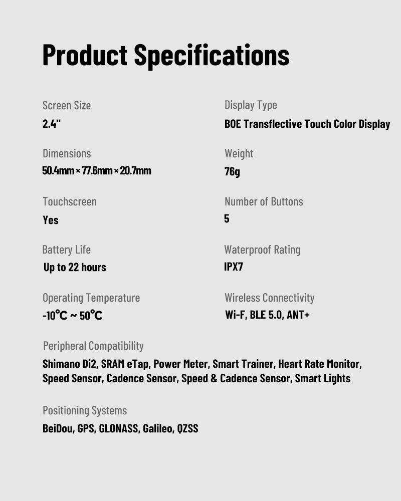 XOSS NAV Pro Touch-screen Bike Computer Navigation Cycling Computer Global Colorful Map Wireless Cycling Computer Offline Route
