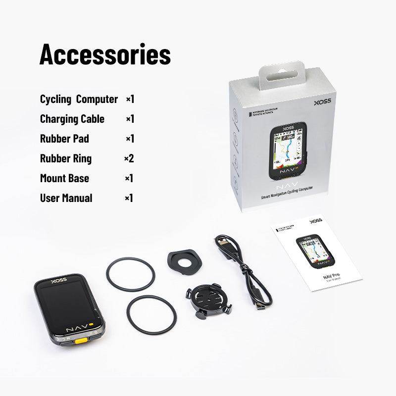 XOSS NAV Pro Touch-screen Bike Computer Navigation Cycling Computer Global Colorful Map Wireless Cycling Computer Offline Route