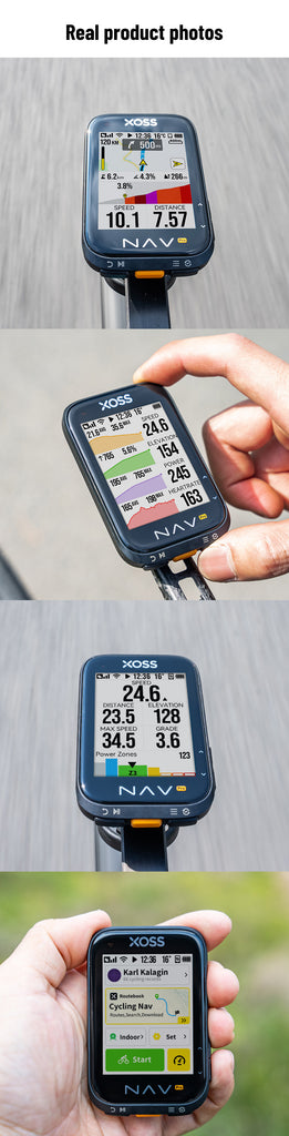 XOSS NAV Pro Touch-screen Bike Computer Navigation Cycling Computer Global Colorful Map Wireless Cycling Computer Offline Route