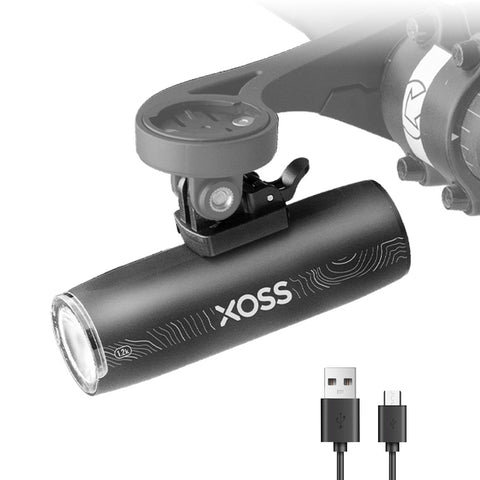 XOSS 1200 Lm Bike Light XL1200 Headlight Waterproof Type-C Rechargeable Front Lamp Bicycle Light Aluminum Ultralight Flashlight