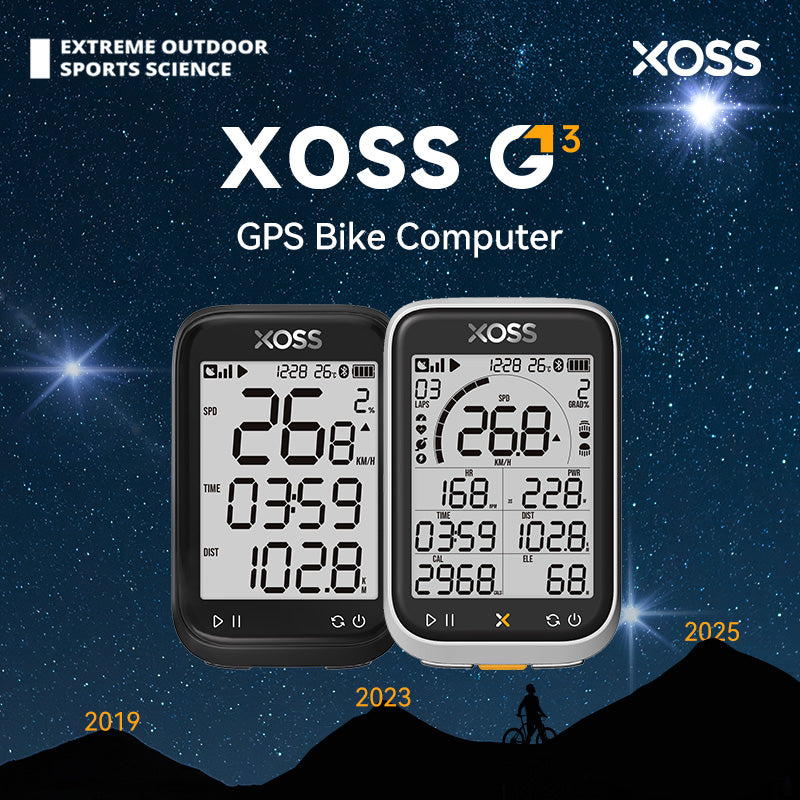 XOSS G/G+ Gen.3 GPS Bike Computer G3+ Power Meter Cadence Speed Bicycle Odometer G3 Plus Waterproof Lights Connection Cycling