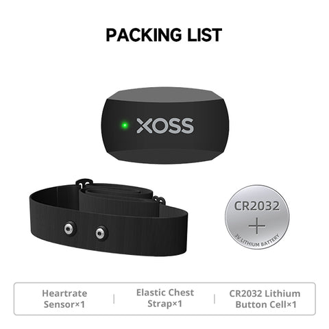 XOSS X2 心拍数モニター チェストストラップ Bluetooth 4.0 チェストストラップ付きワイヤレス心拍数 Bluetooth&amp;ant+) 