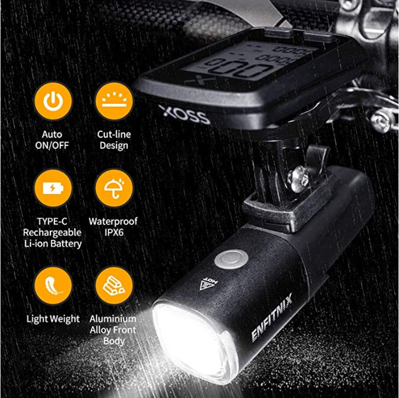 XOSS Smart Bike Light, 800 Lumen, Cut-line, 5 Modes,  Above or Below, 15 Hours, Water Resistant - XOSS.CO