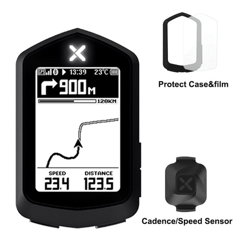 XOSS NAV+ GPSサイクルコンピュータ 新品未開封 NAV navigation bike computer & case & Vortex candence/speed sensor