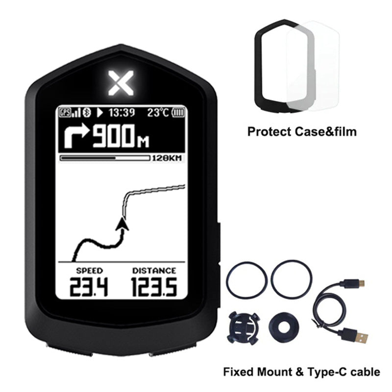 NAV navigation bike computer & case & screen film & mount - XOSS.CO