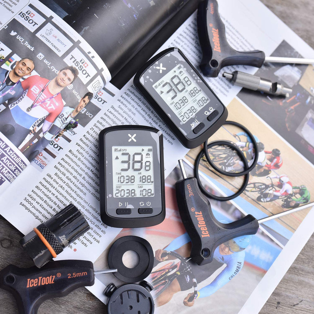 XOSS G+ GPS Bike Computer, Ant+, Bluetooth, 25 Hours Battery, Waterproof, Barometer, Cadence, Heart Rate, Strava