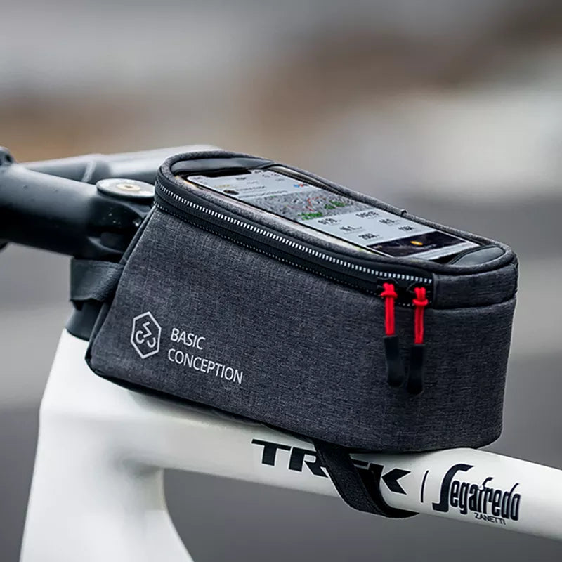 Waterproof Bike Bag Frame Front Top Tube bag 6.3in Phone Case Touchscreen - XOSS.CO