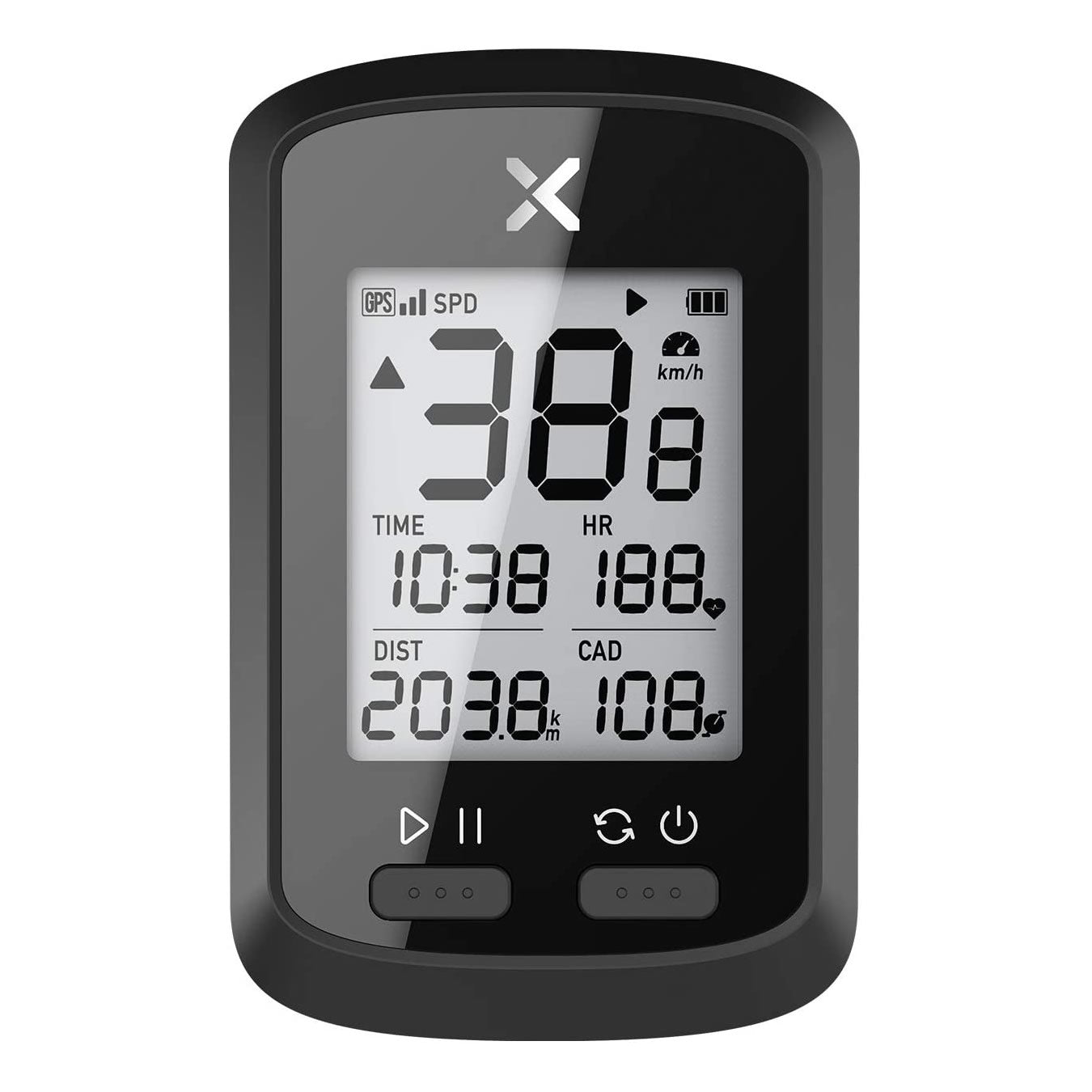 thumbnail interactive-video image 1 of XOSS GPS Bike Computer - 2.2 Inch Screen With 28 Hour Battery 1 of 11